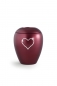 Preview: Pet urns Crystal  Color:  Red with heart