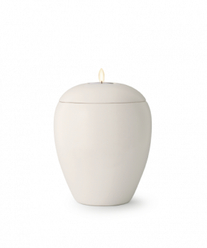 Bianca Edition ceramic urn Colour: cream