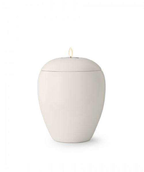 Bianca Edition ceramic urn Colour: cream