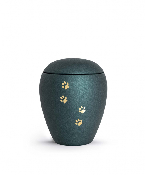 Animal Urn Edition Verona in different colours with golden paw