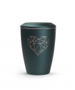 Karat Edition Metal Urn with Geometric Heart